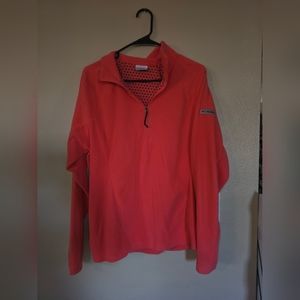Columbia XL Coral Omni Heat Helix 1/4 Zip Fleece Jacket